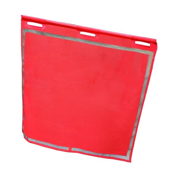 反射付メッシュ蛍光手旗(橙)