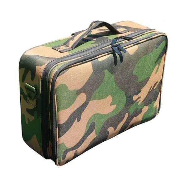 3層キャンピング収納ケース ツールボックス 仕切り板調節 小物入れ 丈夫 迷彩柄