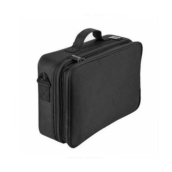 メイクボックス Lサイズ 3WAY大容量 3層タイプ 仕切り板調節可 コスメ収納