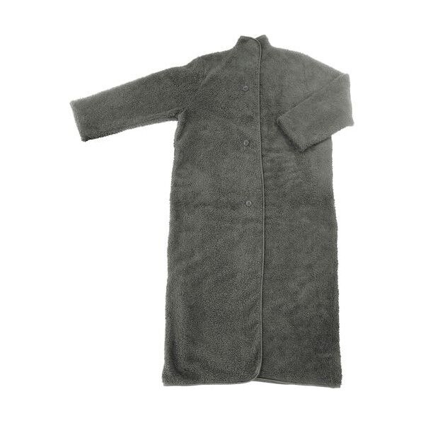 防寒着 もこふわ着る毛布 グレー