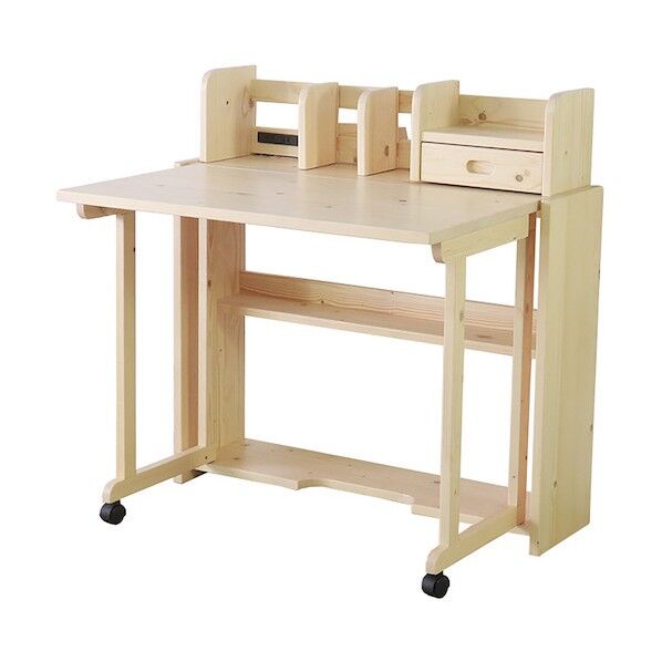 グリーンクロス 折畳ライティングデスク ナチュラル 6300051498 1脚...