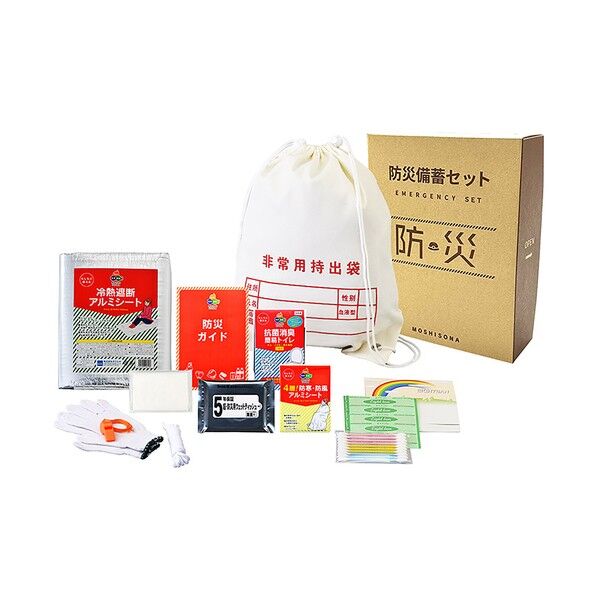  A4ボックス非常用持出袋12点防災セット 6300054635 1式...