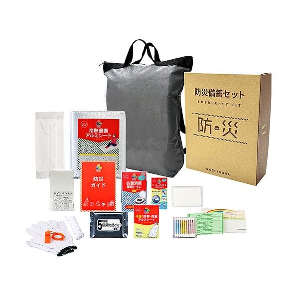 A4ボックス収納deリュック15点防災セット 6300054671 1式...