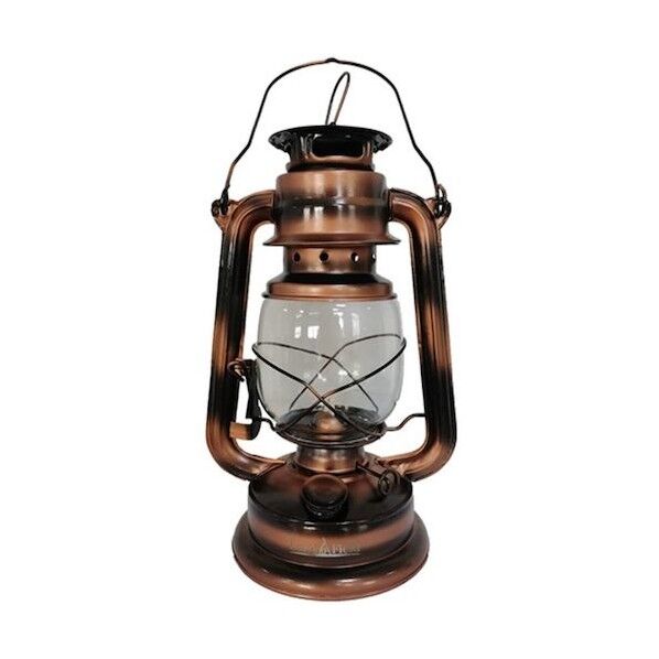 オイルランタン Lサイズ ハンドル付 明るさ調節可 アンティーク調 防災 BR