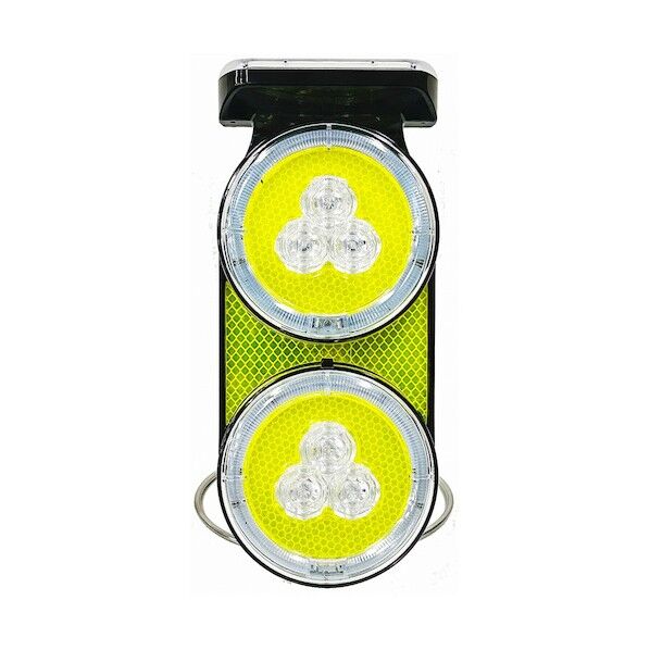  コーン専用保安灯 GPSハイブリッドソーラーライト(黄) 6300045994 1台...