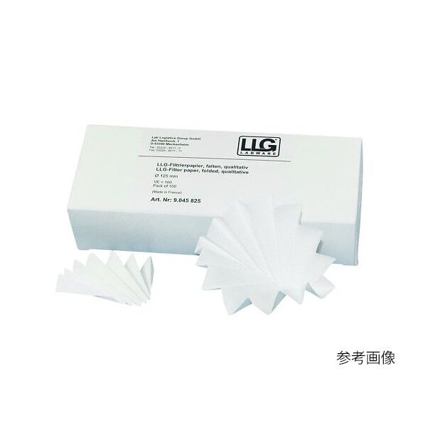 折りたたみ定性濾紙 Φ125mm 9045825 3-8256-02 100枚