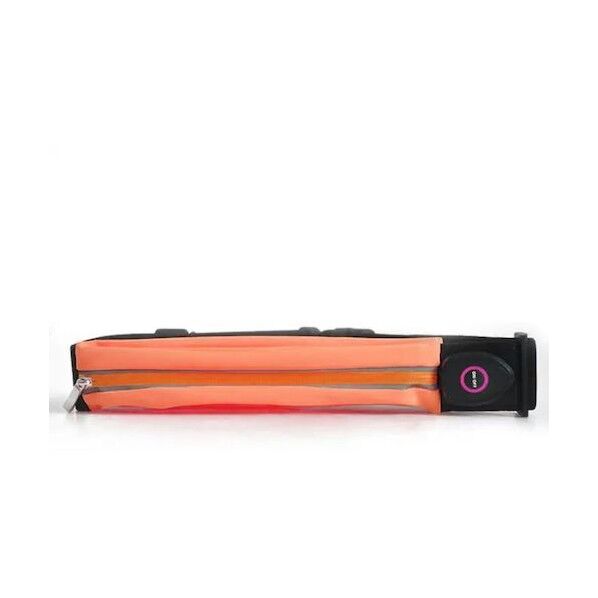 小型LEDウエストポーチ(オレンジ) 6300050806 1個