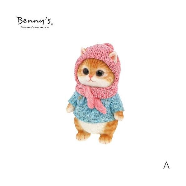 オブジェ雑貨 QB-014A べニーズキャット(あったか)