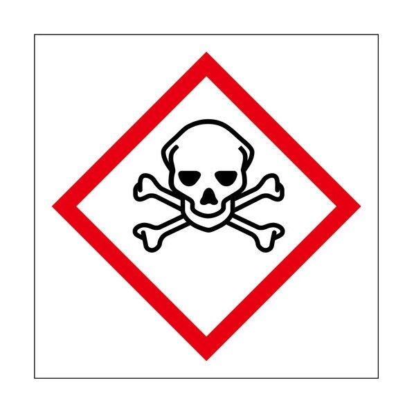 GHSステッカー どくろ 2145050216 1枚