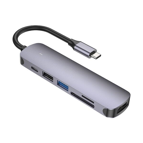 6in1 USB-C HUB(グレー)