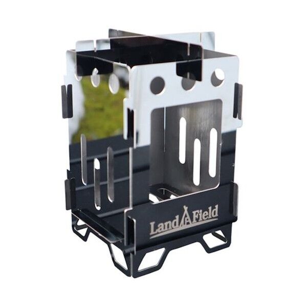 ミニ焚き火台 キャンプストーブ 小型 折りたたみ式 軽量 五徳セット 収納袋付