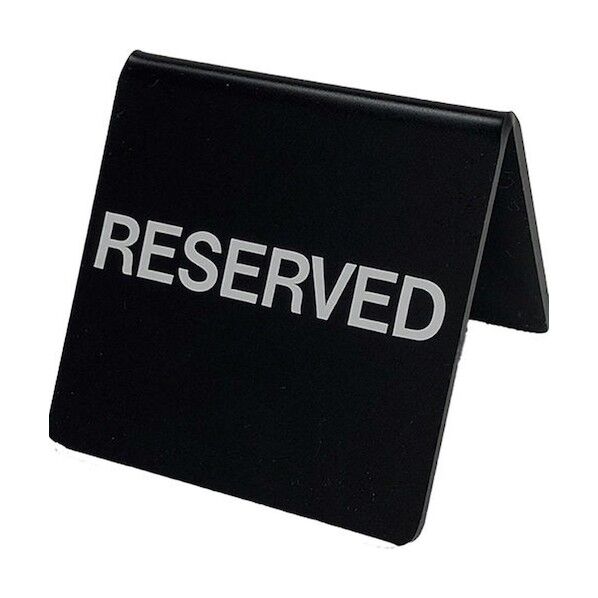 サインプレート アクリルマットブラック タイプM ACMBM-012 山型【RESERVED】 6300048347 1枚