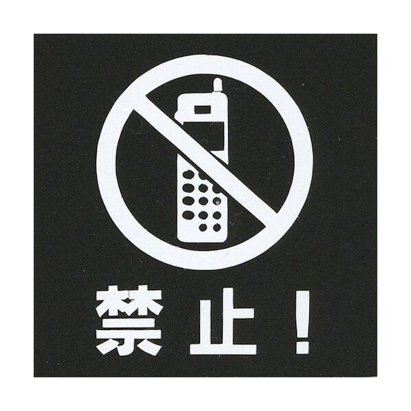 サインプレート アクリルマットブラック タイプR ACMBR-001【女性マーク】 6300048348 1枚