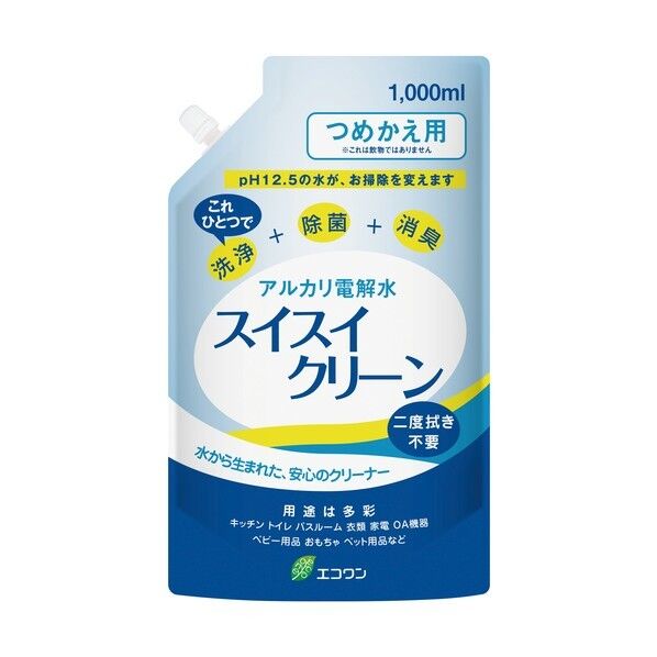 スイスイクリーン(アルカリ電解水)詰め替え用 1000ml 6300054853 1個...