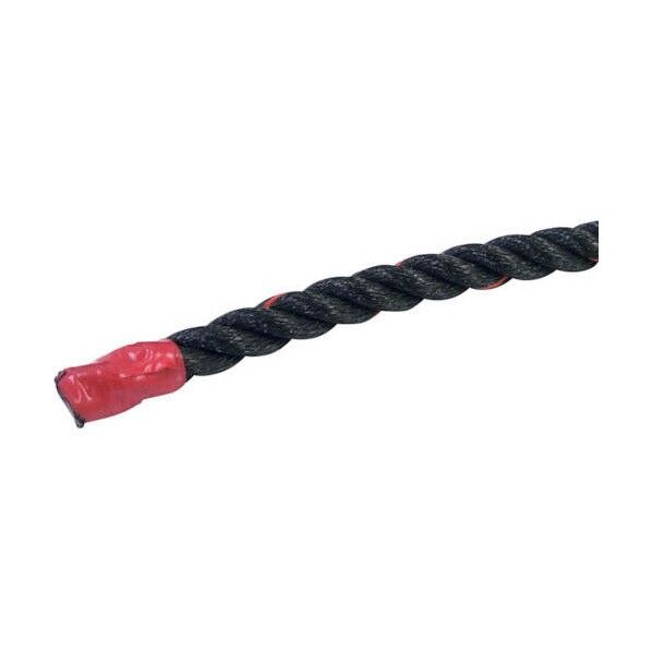 グリーンクロス ポリエチレンロープ 黒 少し軟打 22mm×400m 6300059439 1巻