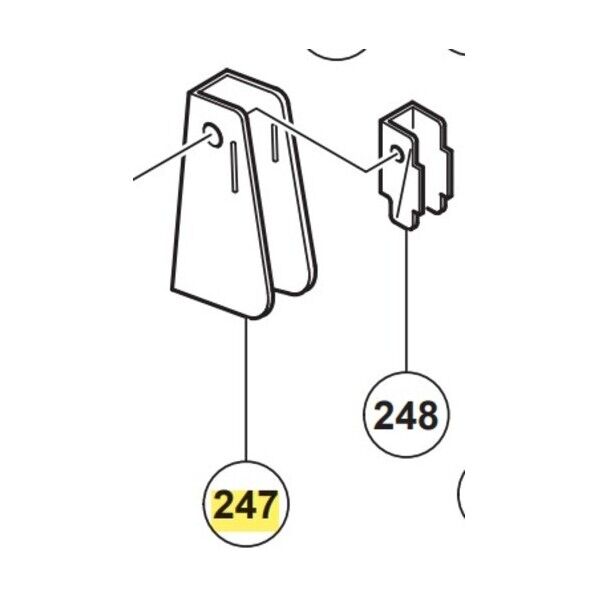 スライド丸鋸用ダストガイド 329-813 1