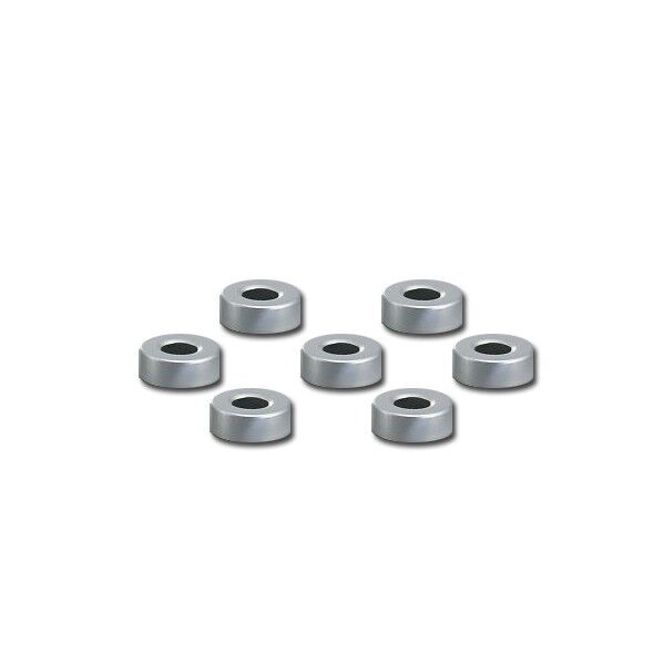 ヘッドスペースバイアル用穴付きアルミキャップ SAC 4-481-11 100個