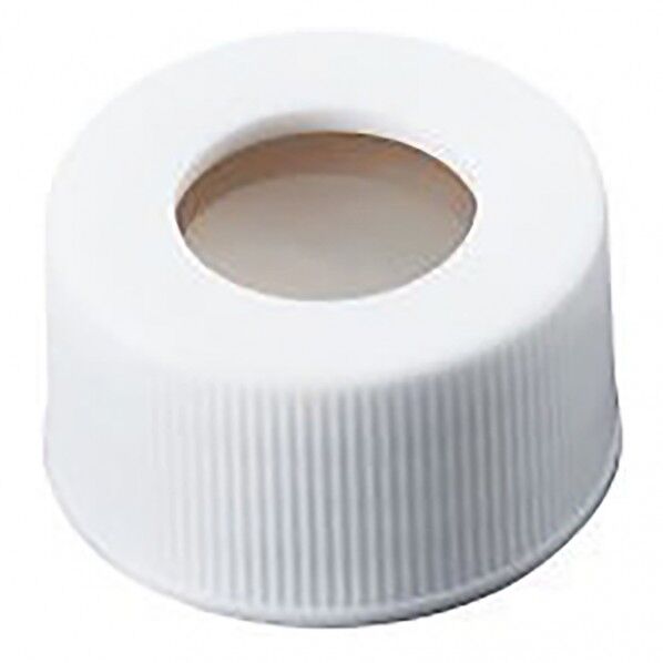 シリンジバイアル用穴あき白キャップ(3mmセプタム付) SCW223 4-617-01 100個