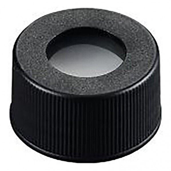 シリンジバイアル用穴あき黒キャップ(3mmセプタム付) SCB223 4-617-02 100個