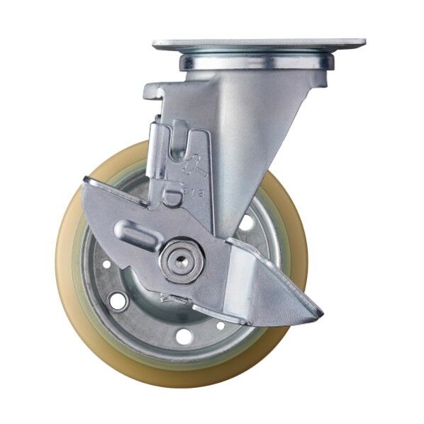 特殊鋼板製 自在 SP付 ウレタンB車125mm 413YS-UBB125 1点