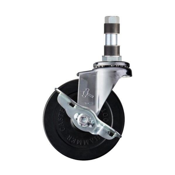 100mmパイプ差込SP付自在ゴム車100mm