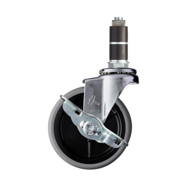 EXシリーズ パイプ差込み 自在SP付 エラストマー車 100mm