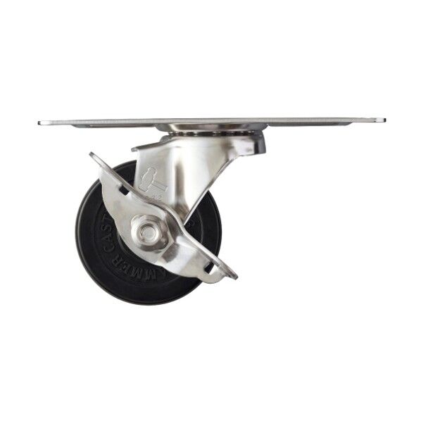 オールステンレスコーナー S型 自在SP付 ゴム車75mm 213S0S-R75 1点