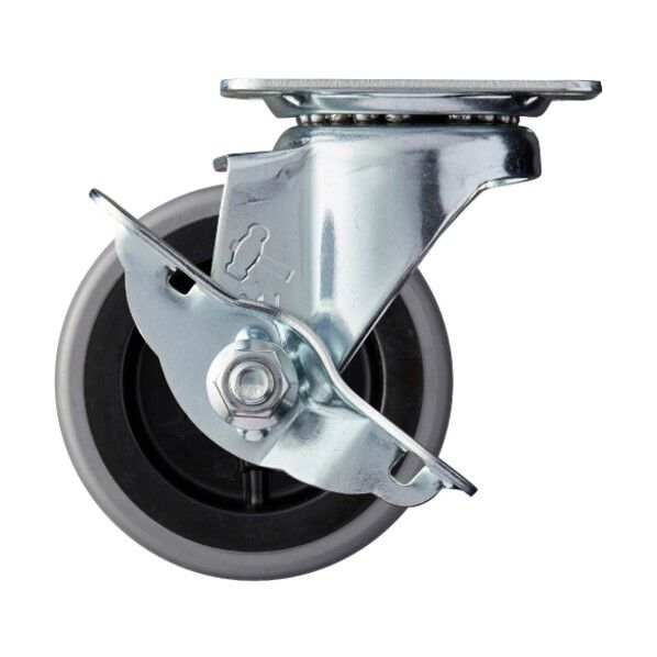 プレート式キャスター Sシリーズ 自在SP付 エラストマー車 75mm 413S-L75 1点