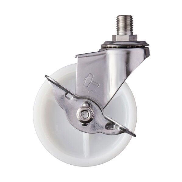 SUS ねじ込み SP付 M12(JIS) ナイロン車75mm 315A-30N75 1点