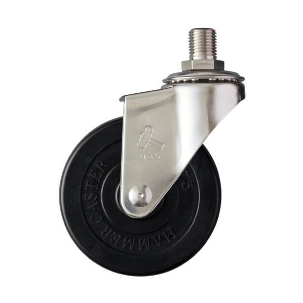 SUS ねじ込み M12(JIS) ゴム車75mm 320A-30R75 1点