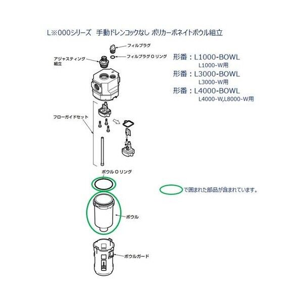 L3000シリーズ用 ボウル L3000-BOWL 1点...