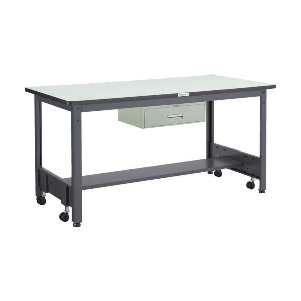 中荷重作業台(500kg)CFW型 900X750XH740 1段引出付 ダークグレー色 CFWP-0975F1...