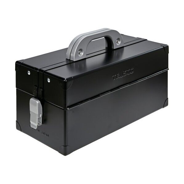 光 両開きツールボックス 二段式 つや消しブラック W370xD185xH215 つや消しブラック CTD-370-MBK...