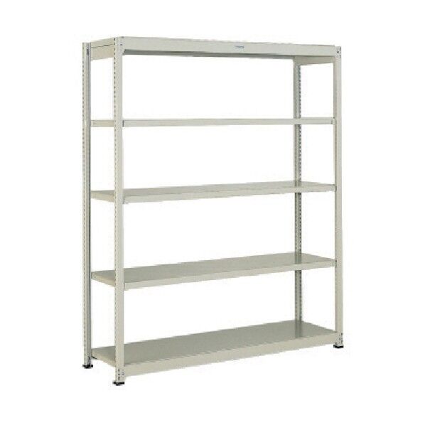 スチールラック M1．5型軽中量棚 1160X295XH1200 5段単体 ネオグレー M1.5-4435 NG(ﾈｵｸﾞﾚｰ) 1台