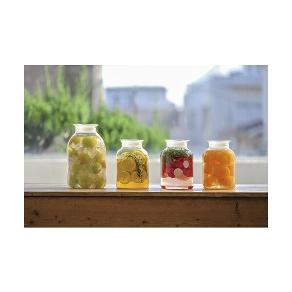 ガラスの手仕事保存びん