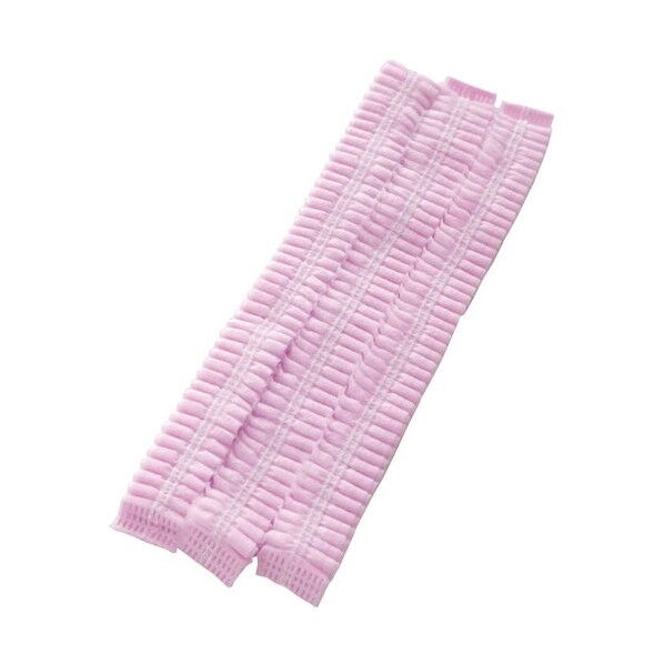  モブキャップ フリーサイズ 100個 ピンク HCMC1000P 10袋...