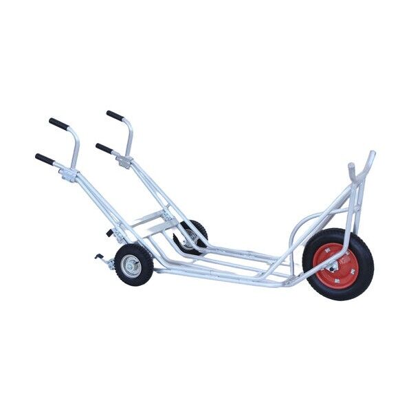 ※法人専用品※ アルミ台車 植木用1輪車 補助輪付き3輪 CU-1-3 1台