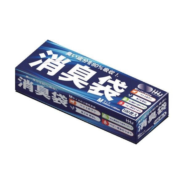 消臭袋 Mサイズ 100枚 0.020 BOXタイプ