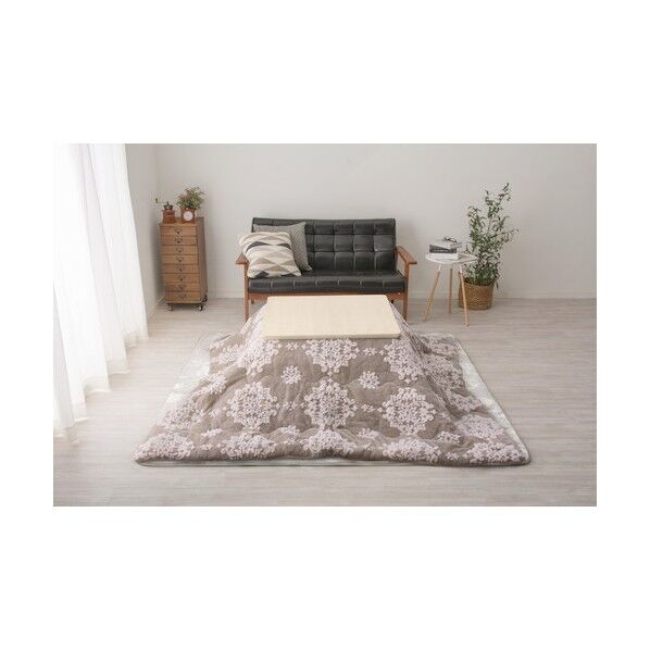 フランネルジャガードのこたつ薄掛け布団 シュシュ 240624974 1点