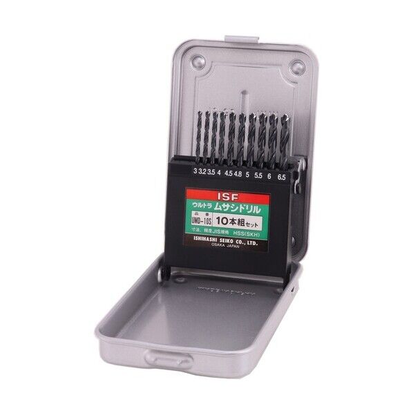 ISF ストレートドリル 50本組セット(スチールケース入) D-50S 1点