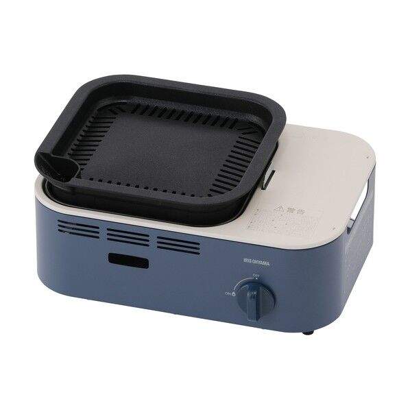 105583 減煙焼肉カセットコンロ アッシュネイビー IGC-GY1-A