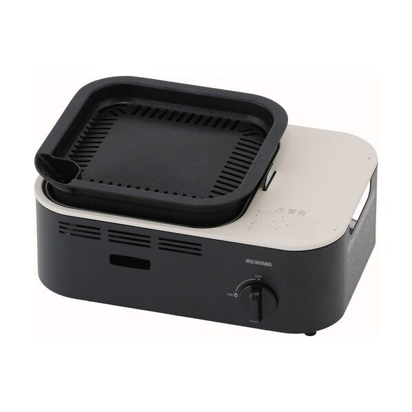 アイリスオーヤマ 105582 減煙焼肉カセットコンロ チャコール IGC-GY1-H 1点...