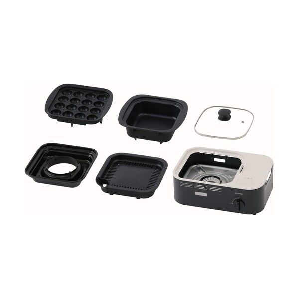 アイリスオーヤマ 105872 減煙焼肉マルチカセットコンロ チャコール IGC-GYNT1-H 1点...