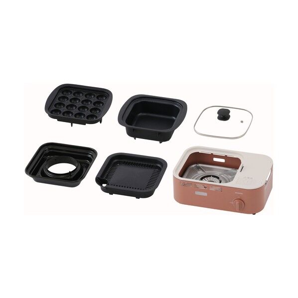 アイリスオーヤマ 105874 減煙焼肉マルチカセットコンロ テラコッタ IGC-GYNT1-T 1点...