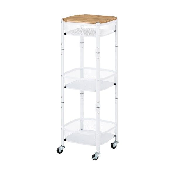 106125 マルチワゴン 角型3段 ホワイト