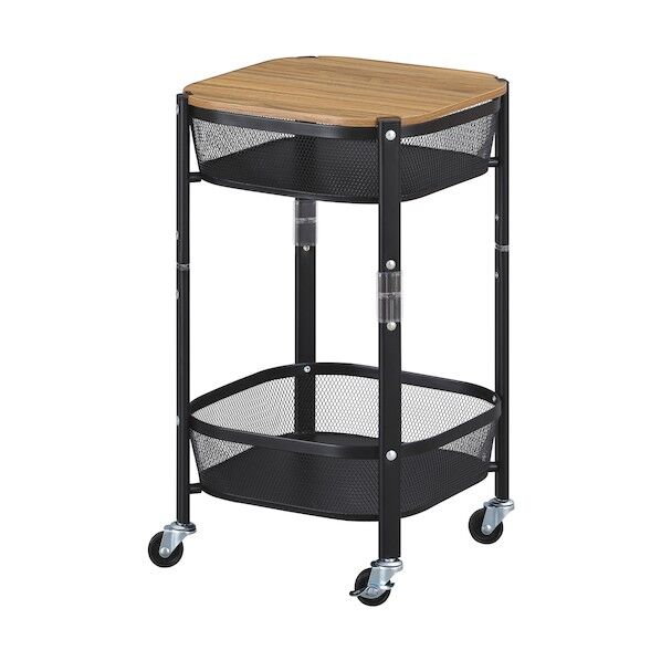 106124 マルチワゴン 角型2段 ブラック