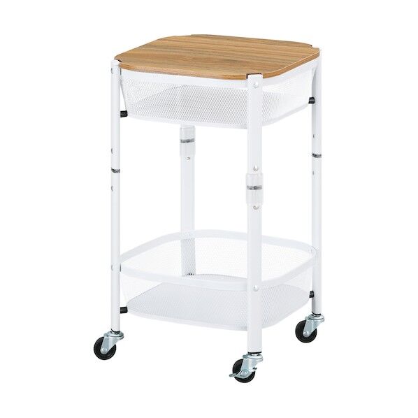 106123 マルチワゴン 角型2段 ホワイト