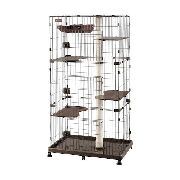 292200 キャットランドケージ ダークブラウン