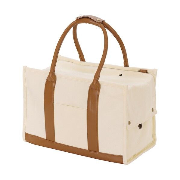 100668 キャンバストートキャリー Mサイズ アイボリー