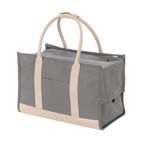 100671 キャンバストートキャリー Lサイズ グレー